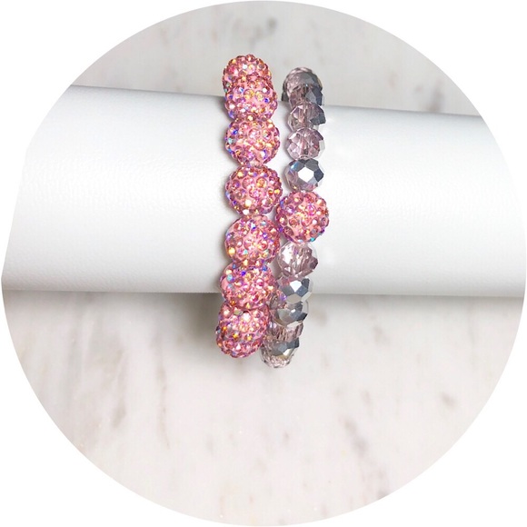 2 Piece Austrian Crystal Beaded Bracelets - Picture 7 of 7